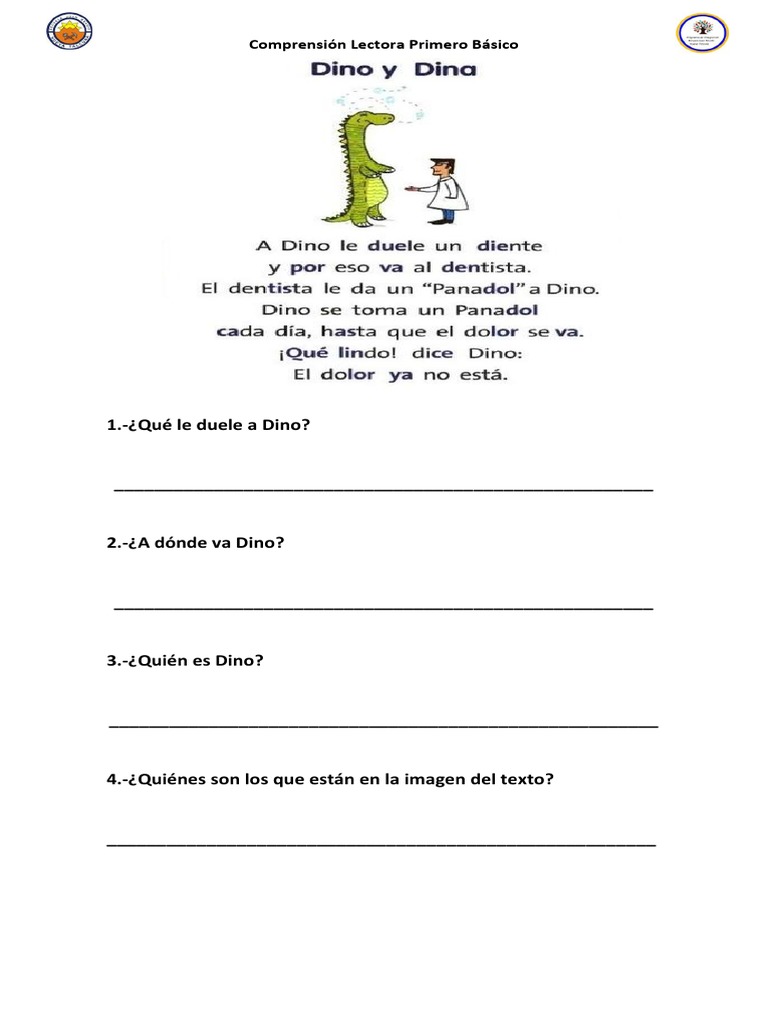 Comprensión Lectora 1° Básico | PDF