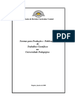 Normas Para Produção e Publicação de Trabalhos Científicos