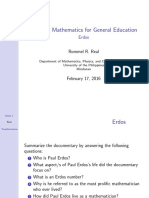 Math 1: Mathematics For General Education: Erdos