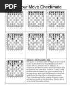 The Four Move Checkmate: Scholar's " Quick Scramble" Mate