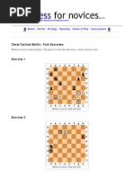 Chess Tactics - The Fork - Exercises PDF