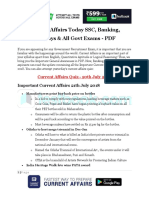 Current Affairs PDF: Manufacturers print buyback price on bottles & more