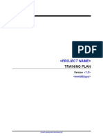 CDC UP Training Plan Template