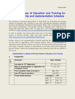 Revised Scheme of Education and Training For Ca Course, Faqs and Implementation Schedule