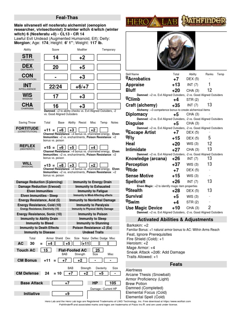 Feal Thas Pdf Odor Elf Dungeons And Dragons 