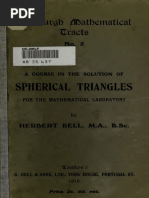 Course On Solution Spherical Triangle