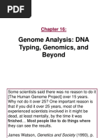 Genome Analysis: DNA Typing, Genomics, and Beyond