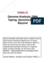 Genome Analysis: DNA Typing, Genomics, and Beyond