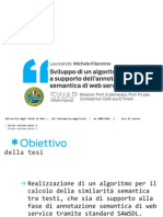 Sviluppo Di Un Algoritmo Di Similarità A Supporto Dell'annotazione Semantica Di Web Services