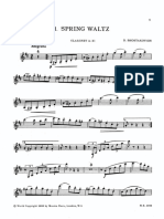 Four Waltzes - Clarinet Part