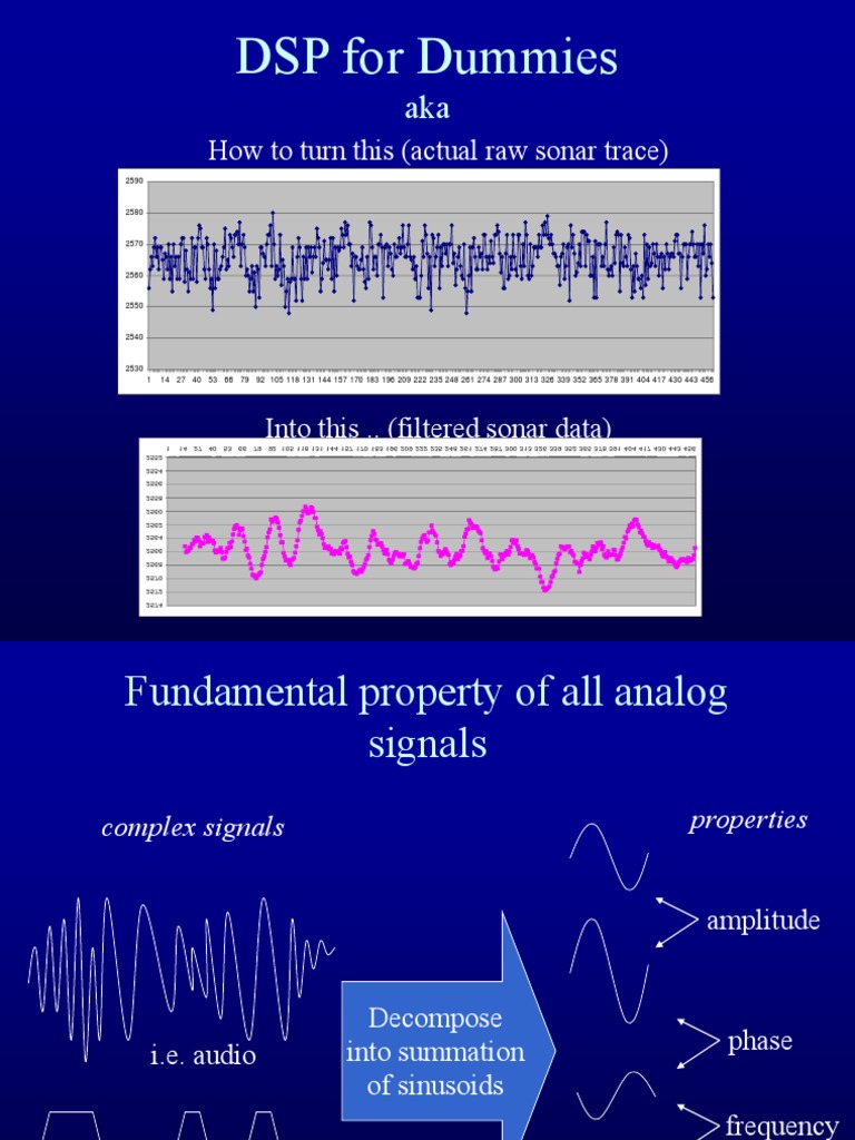 DSP For Dummies How To Turn This (Actual Raw Sonar Trace) PDF