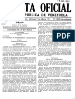 Gaceta Oficial Ley Orgánica de Procedimientos Administrativos (1981)
