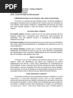 A Multideterminação Do Ser Humano