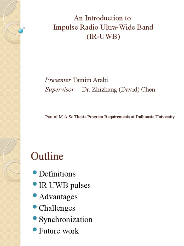 Introduction to Impulse Radio UWB | PDF | Ultra Wideband | Data ...
