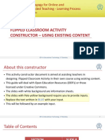 Flipped Classroom Activity Constructor - Using Existing Content