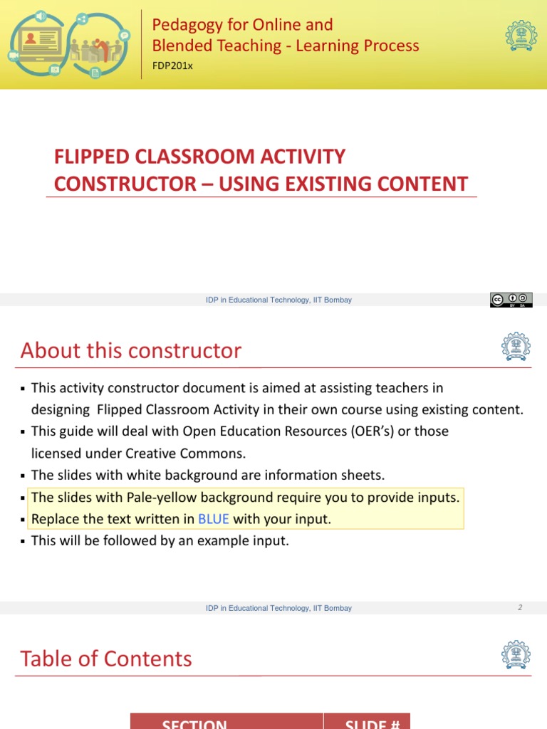 Flipped Classroom Activity Constructor - Using Existing Content | PDF ...
