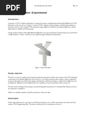  Paper Helicopter Project