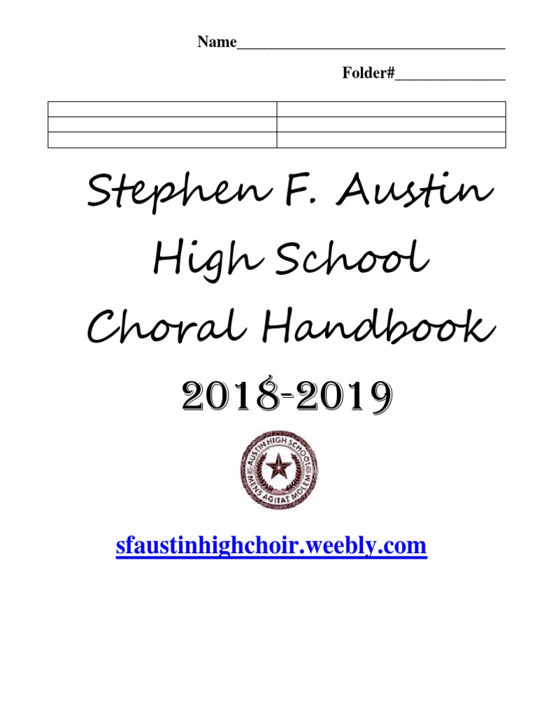 choir handbook Choir Audition