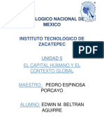 Capital Humano Unidad 5 El Capital Humano y El Contexto Global