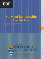 Servant Leadership Presentation ST - Philip Benizi Parish Leaders Workshop