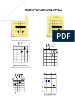 Acordes Mayores y Menores Con Séptima