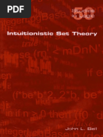 #Intuitionistic Set Theory