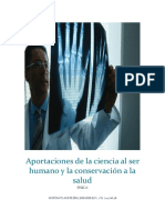 Aportaciones de La Ciencia Al Ser Humano y La Conservación A La Salud