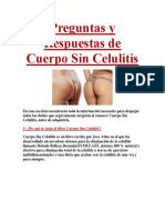 Preguntas y Respuestas de Cuerpo Sin Celulitis