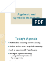 Algebraic and Symbolic Reasoning