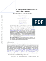 Estimation of Integrated Functionals of A Monotone Density