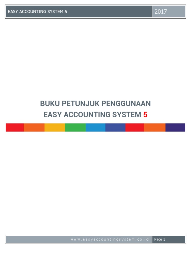 Panduan Penggunaan Easy Accounting 5 | PDF