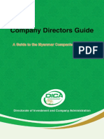 Director Guide Under Myanmar Companies Law 2017