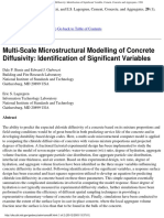 Multi-Scale Microstructural Modelling of Concrete Diffusivity: Identification of Significant Variables