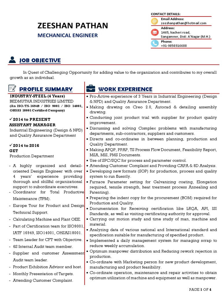 Zeeshan Pathan Mechanical Engineer PDF Wind Power Fatigue (Material)