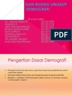 DEMOGRAFI DAN RUANG LINGKUPNYA