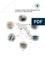 Local and Financial Aspects of Urban Water Management For Six Cities at The U.S. Mexico Border