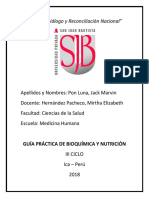 Informe 01 - Bioquímica y Nutricion