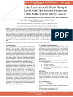 Could There Be an Association of Blood Group O and Nutrition Level With the Seminal Parameters of Individuals Who Suffer From Fertility Issues