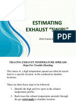 Estimated exhaust Gas turbine swirl