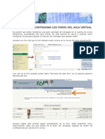 Tutorial Moodle Foros Configuracion