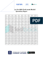 Answer Key For SBI Clerk 2016 Model Question Paper PDF
