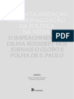 O Impeachment Da Dilma Nos Jornais O Globo e Folha de SP
