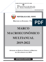 Marco Macroeconómico Multianual 2019-2022