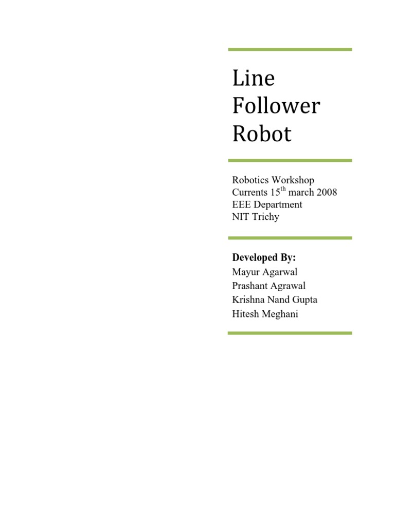 Line Follower Tutorial v1.1 PDF | PDF | Electronic Circuits ...