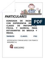 Clases ParticularesII