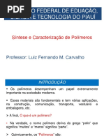 40451-Aulas de Sintese e Caracterização de Polímeros