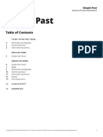 Simple Past Extensive Exercises For Be, Regular & Irregular Verbs PDF