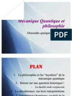 Mécanique Quantique et philosophie - Lyon Court