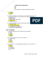 Preguntas de Comunicación I