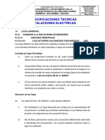 Especificaciones Tecnicas Instalaciones Electricas - Llaclla